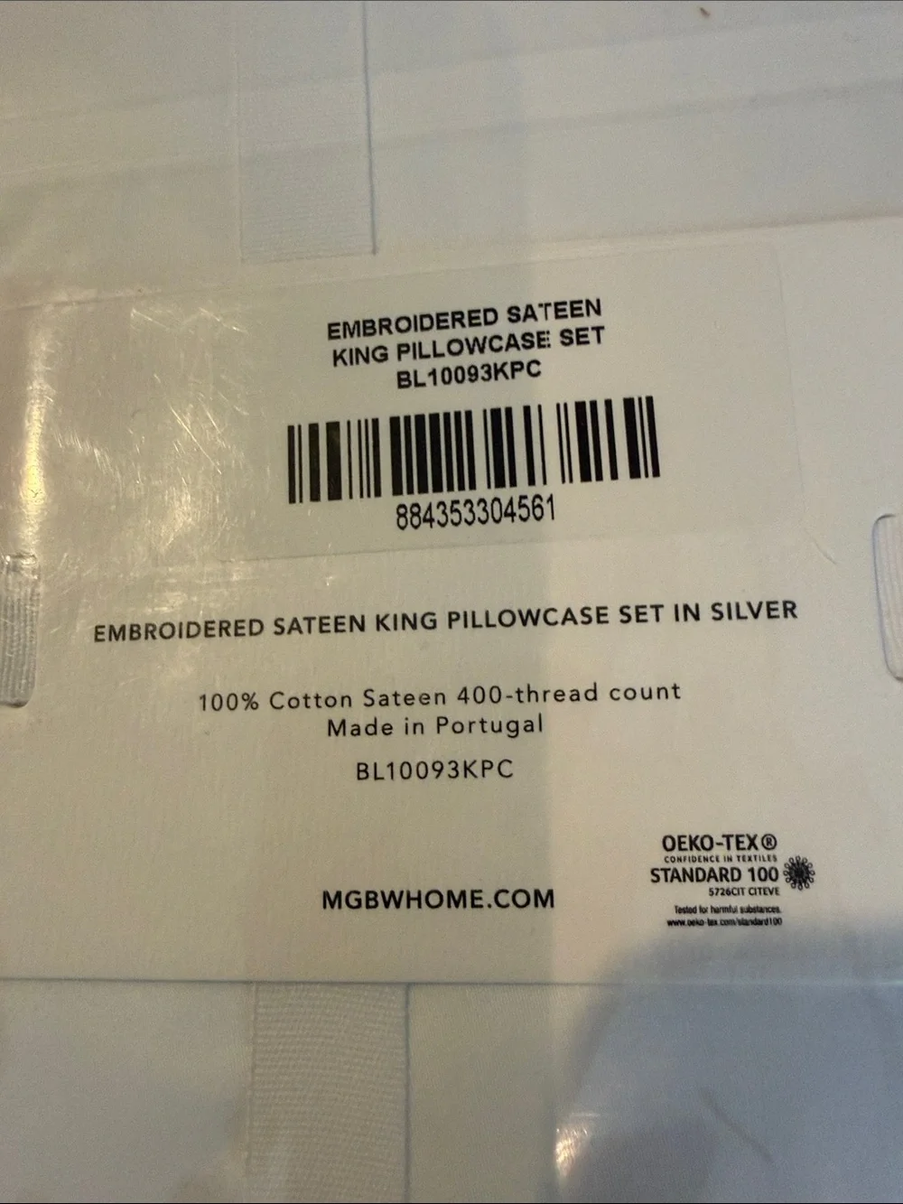 Mitchell Gold & Bob Williams Embroidered Sateen King Pillowcase Set